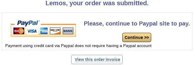 elePHPant order select payment redirection